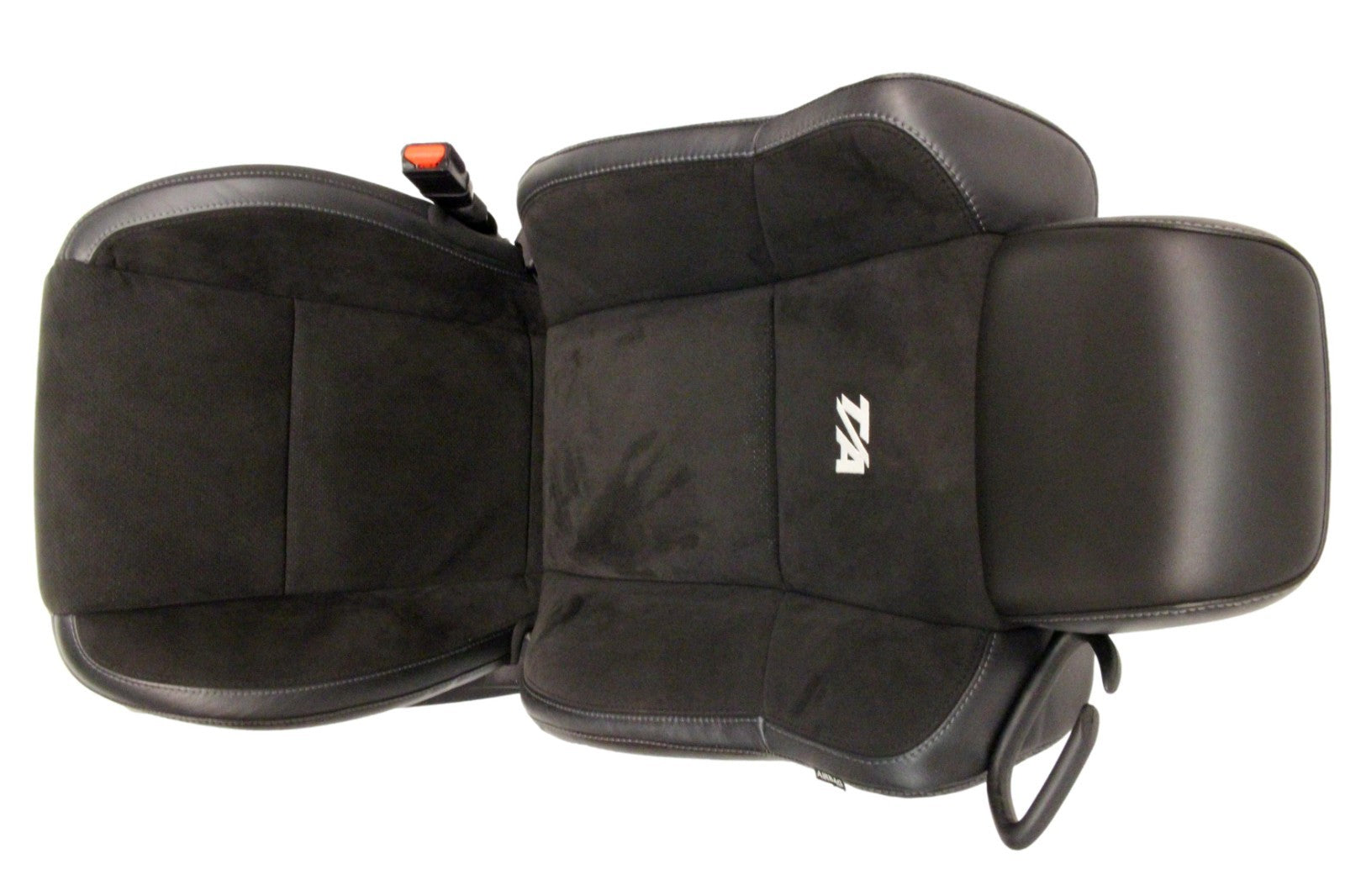2008 - 2023 Dodge Challenger Front Seats,  Black Leather Suede w/ T/A Embroidery