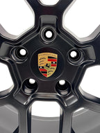 Porsche 911 992 RS Spyder Design 20"/21" Staggered Wheel Set Black w/ TPMS Lugs