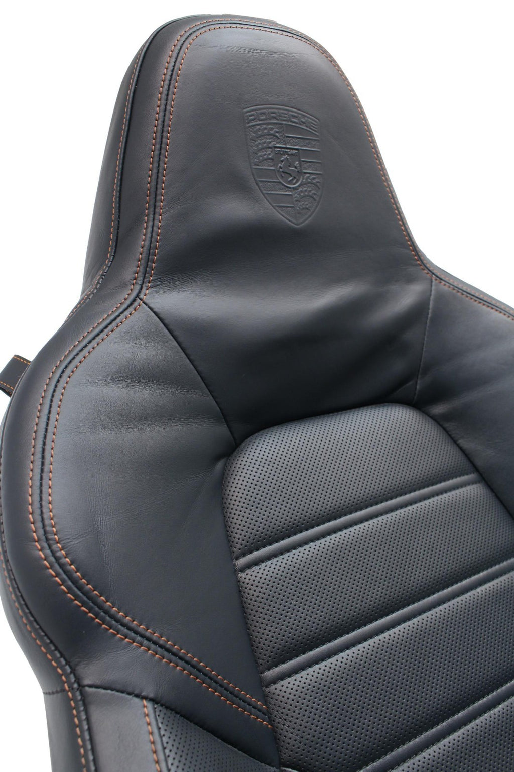 2020 2024 Porsche 911 992 Sport Seats 18-Way Graphite Blue Leather Cognac Stitch
