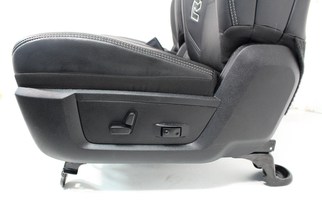 2009-2024 Dodge Ram Rebel Black Leather Heated & Cooled Front and Rear Seats