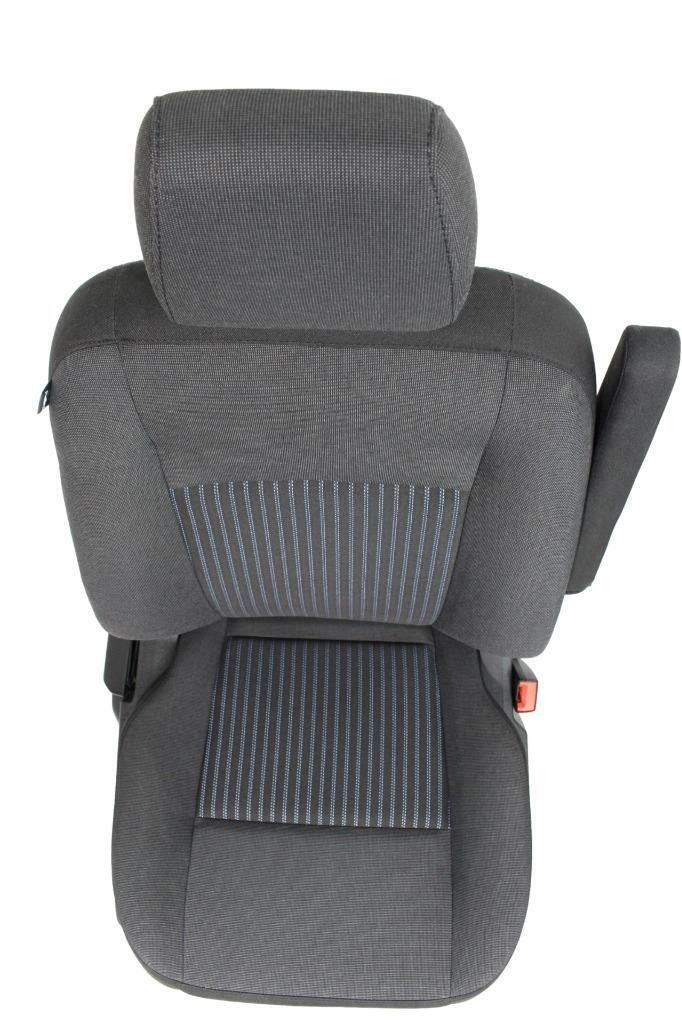 2015 - 2026 Ford Transit Front Seats, Charcoal Cloth w/ Heated Power Driver Seat