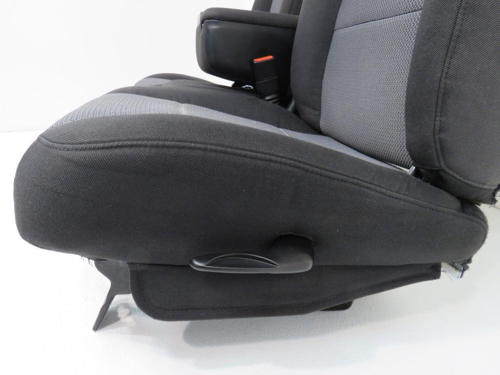 1998 - 2003 Ford Ranger Seats, Extended Cab 60-40 Split Bench, Black Gray Cloth