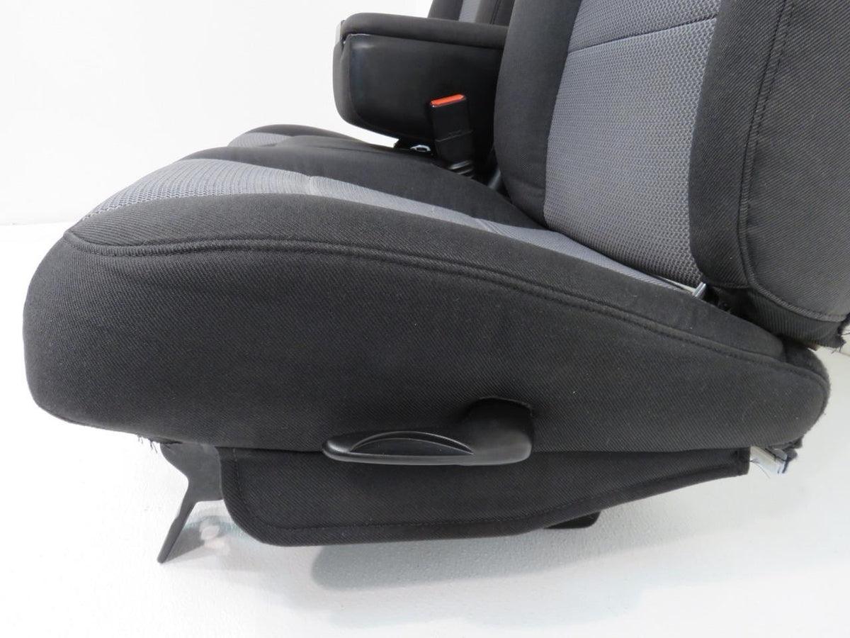 1998 - 2003 Ford Ranger Seats, Extended Cab 60-40 Split Bench, Black Gray Cloth