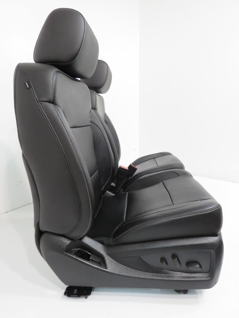2014-2019 Sierra Chevy Silverado Front Seats, LTZ Black Leather, Heated Cooled
