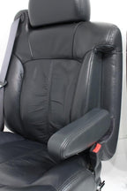 1999 - 2002 GMC Sierra Chevy Silverado Seats, Graphite Off-Black Leather, Power