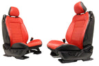 2015 - 2023 Ford Mustang Front Seats, GT Premium Coupe - Showstopper Red Leather