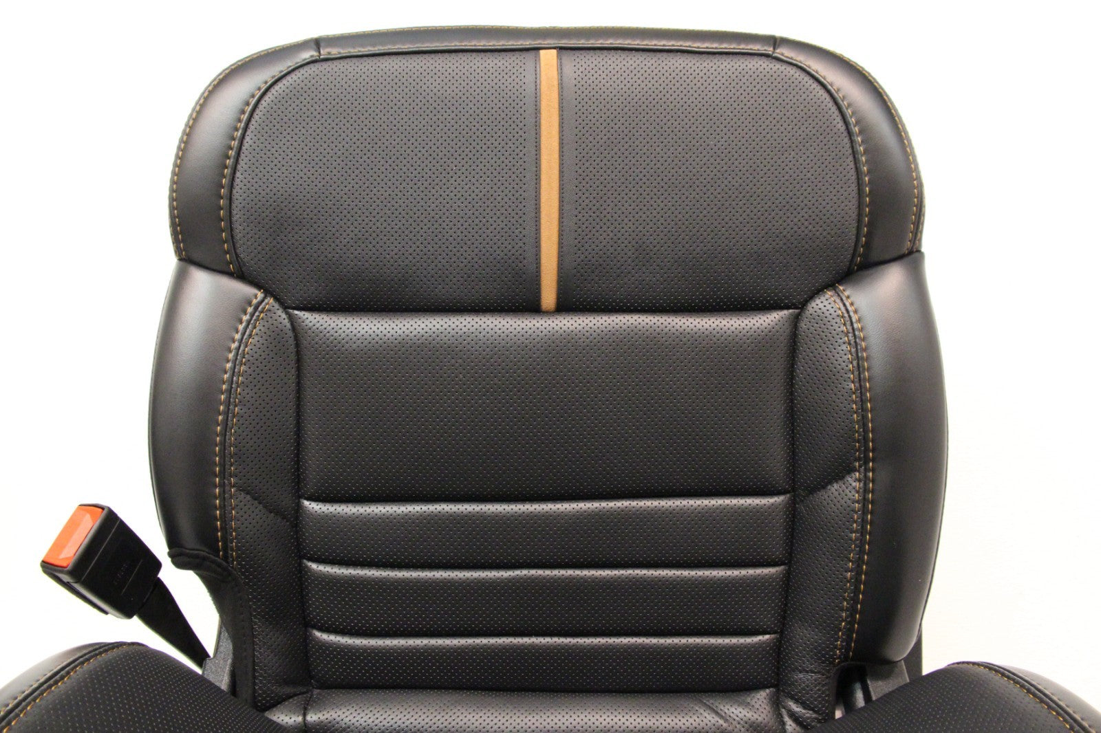 2023 + Ford Super Duty Platinum Front Seats, Black Leather Max Recline Massaging