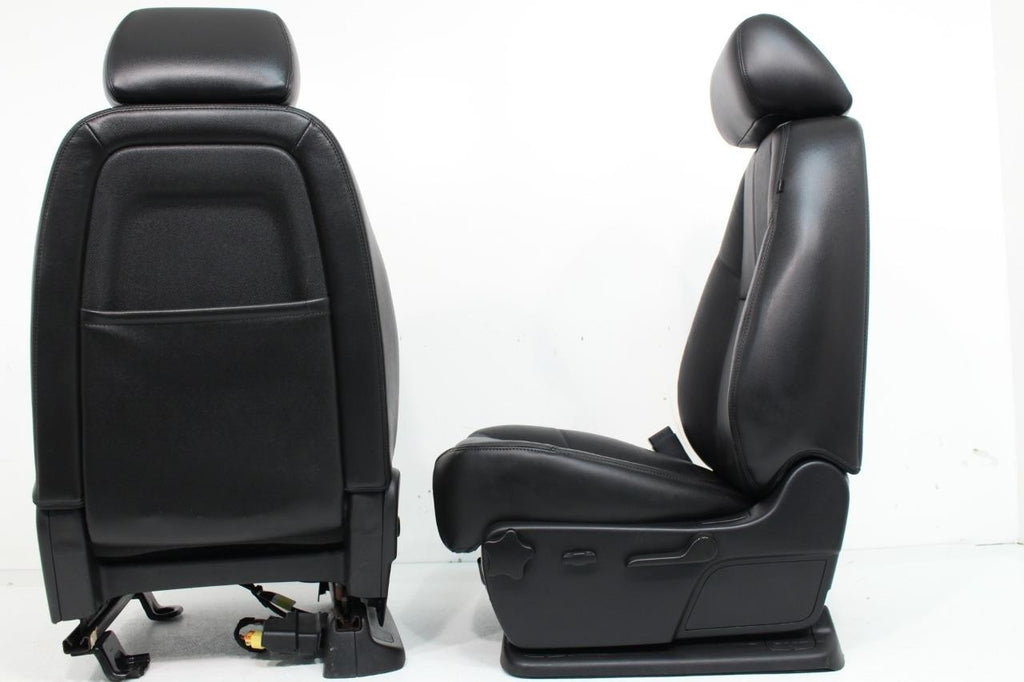 2007-2014 GM Silverado Tahoe Front Seats, LT Black Leather Lumbar w Driver Power