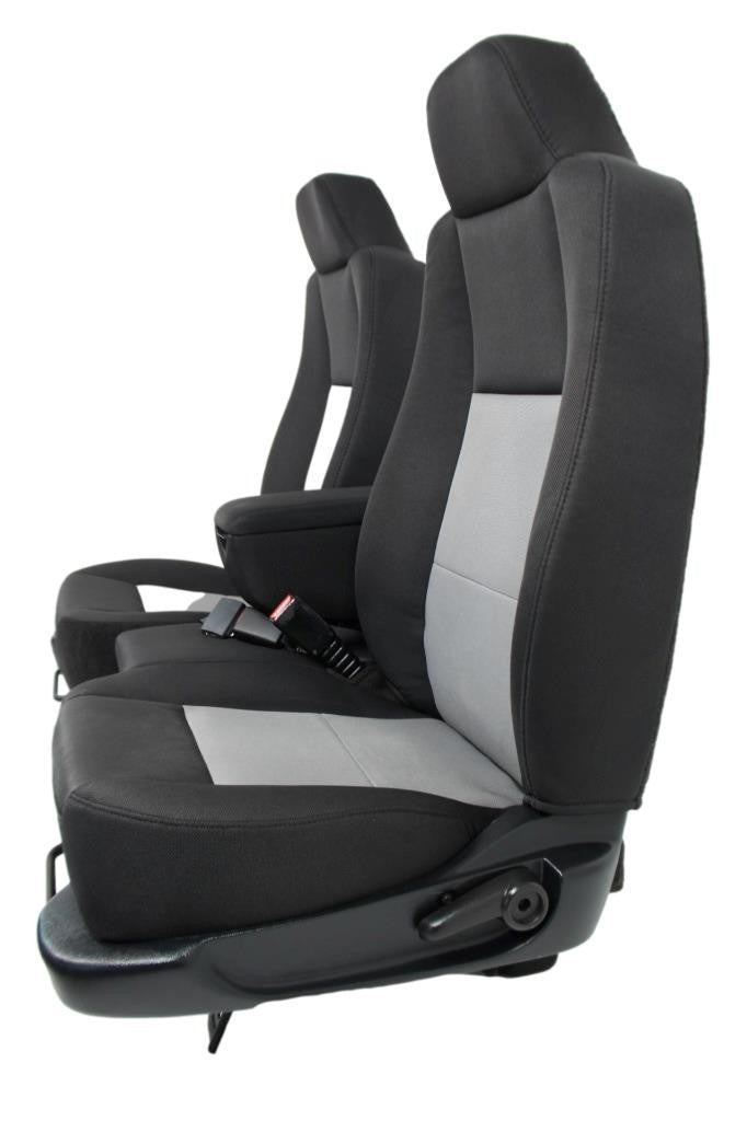 1998 - 2009 Ford Ranger Seats, Regular Cab 60-40 Split Bench, Black Gray Cloth