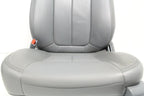 2009 - 2014 Ford F150 Front Seats, XLT Steel Gray Leather w/ Power Driver Seat