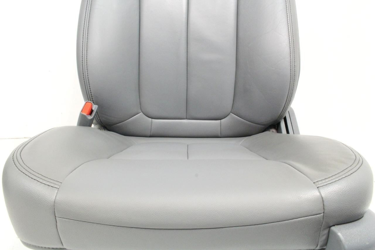 2009 - 2014 Ford F150 Front Seats, XLT Steel Gray Leather w/ Power Driver Seat