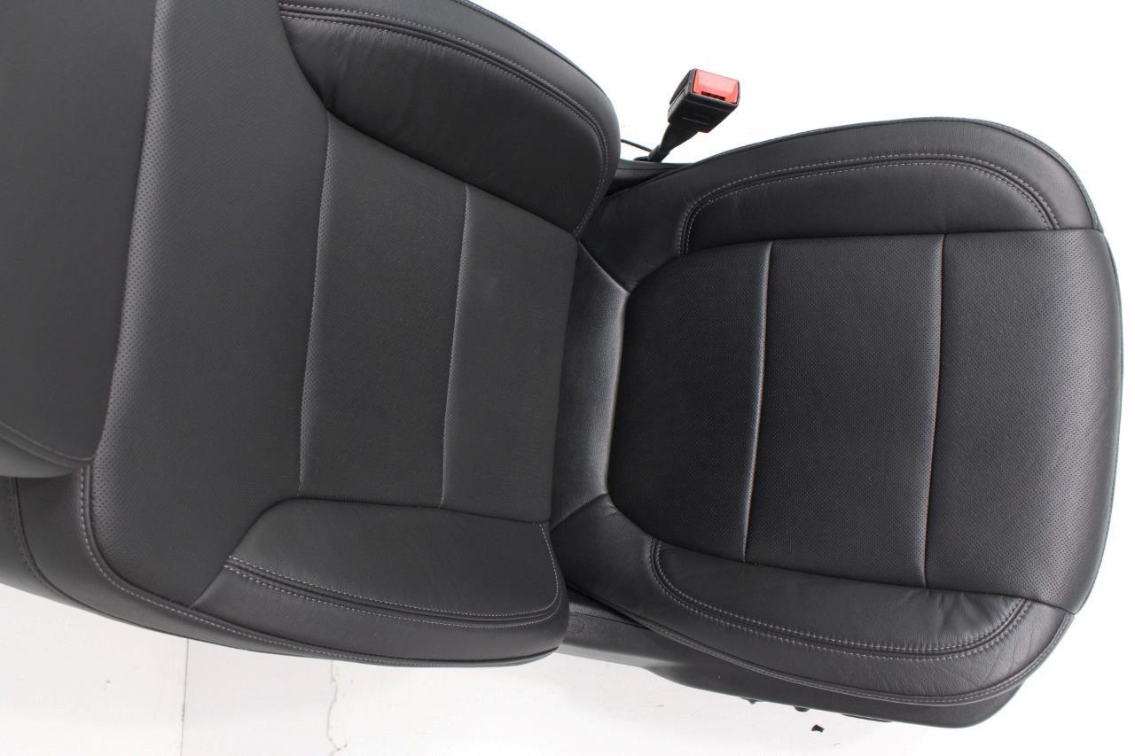 19-22 Silverado Sierra Heated Cooled Black Leather Seats Front & Rear Set OEM