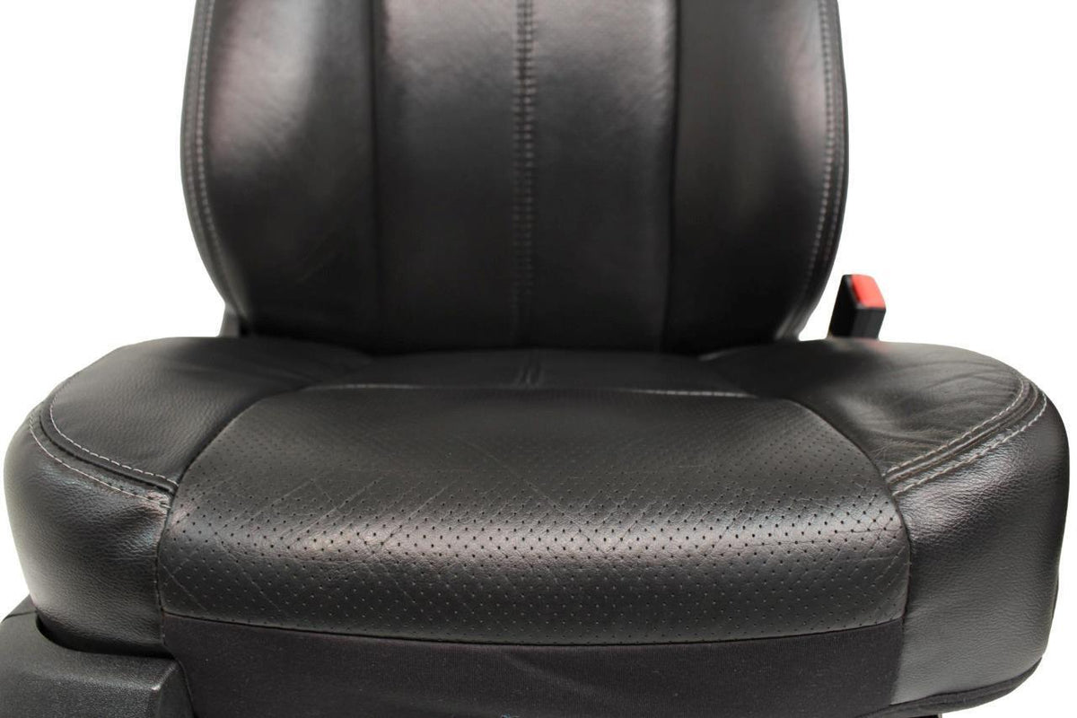 1999 - 2016 Ford Super Duty Front Seats, Lariat Black Leather, Power Heat Cool