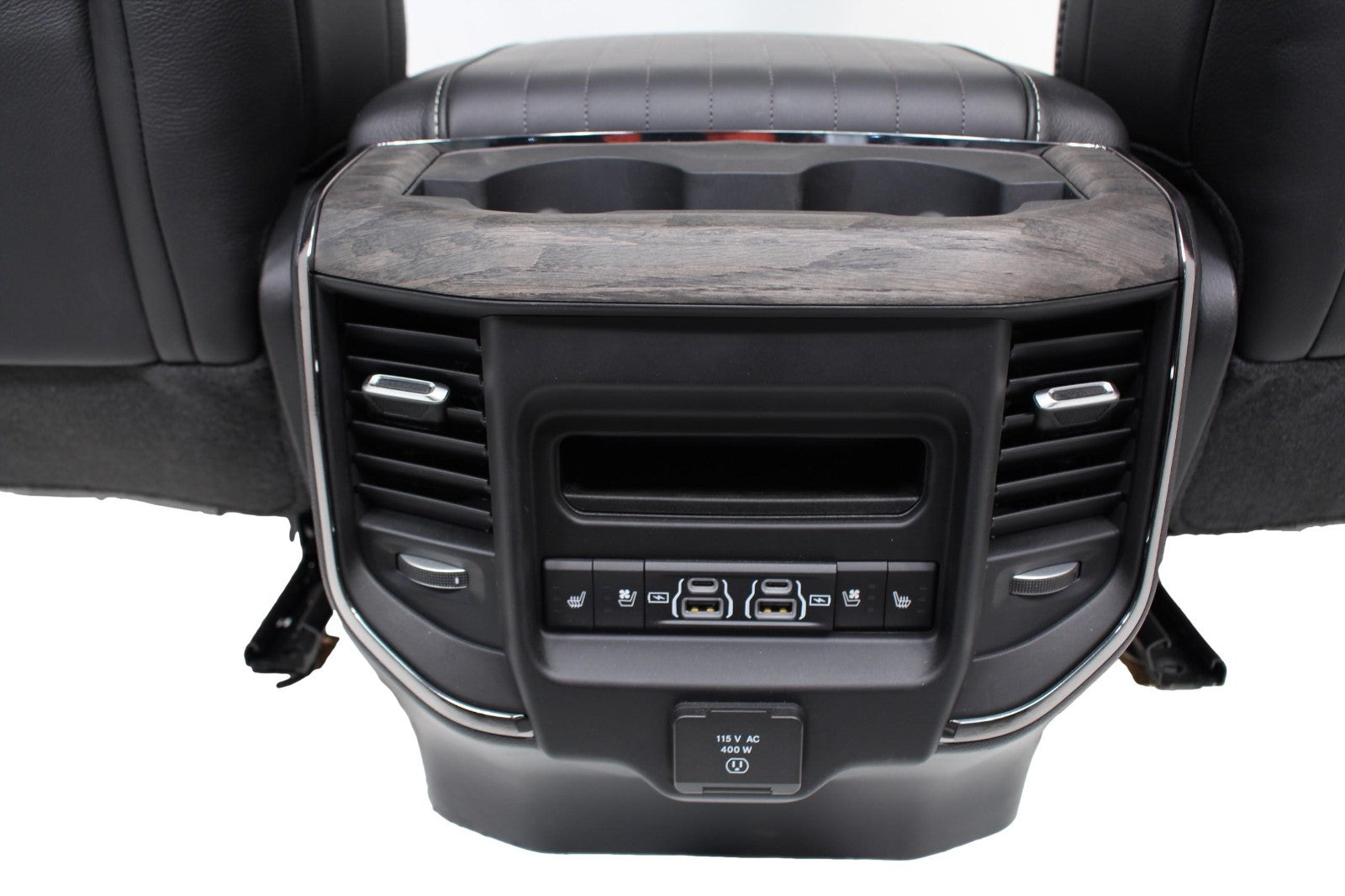 2019-2026 Ram 1500 Interior Seats Console Panels, Limited Quilted Black Leather
