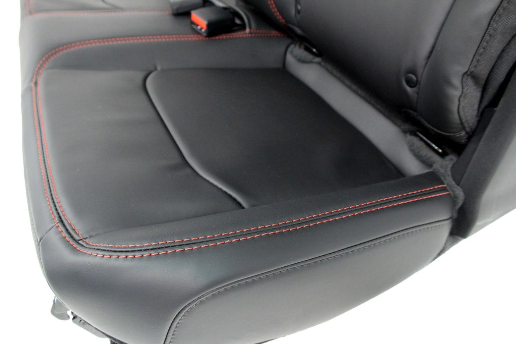 2019 - 2026 Jeep Wrangler JL 2-Door Rear Seat, Nappa Black Leather Rubicon Red