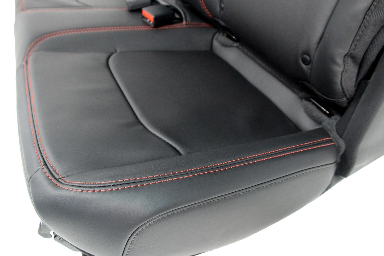 2019 - 2026 Jeep Wrangler JL 2-Door Rear Seat, Nappa Black Leather Rubicon Red