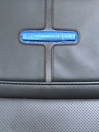 2021 - 2026 Ford F-Series Crew Cab Back Seat, Platinum Black Leather Gray Stripe