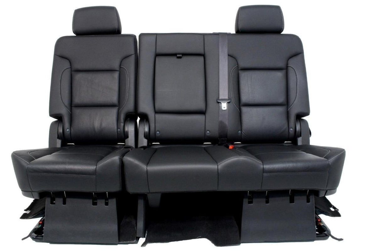 2015-2020 Yukon XL Suburban 2nd Row Bench Seat LTZ Black Leather Heat Perf Power