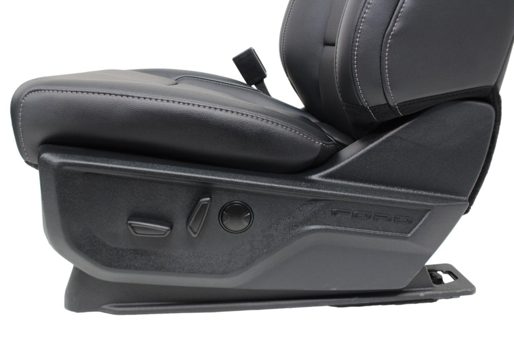 2021 - 2026 Ford F150 Super Duty Front Seats, Lariat Black Leather Heated Cool