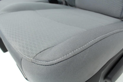 2009 - 2018 Dodge Ram 1500 2500 3500 Grey Cloth Bucket Seats Jump Seat Console