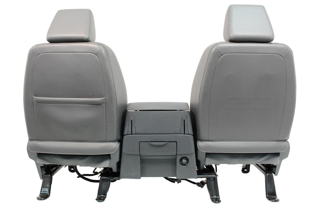 2002-2008 Dodge Ram Slate Gray Leather Seats & Woodgrain Business Console