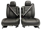 1999 - 2006 Chevy Silverado SS Front Seats, New Leather Dark Pewter Power Heated