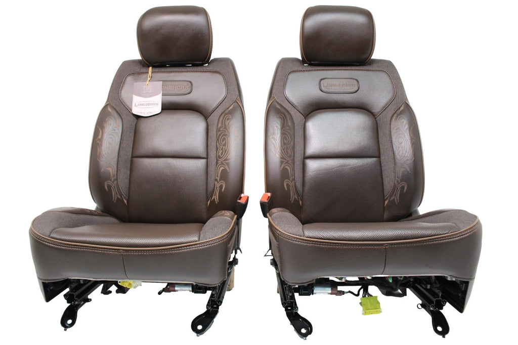 2019 - 2025 Ram 1500 Longhorn Crew Cab Complete Front & Rear Saddle Leather Seat