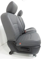2009-2018 Dodge Ram Front Seats Pair, OEM Work Grade Gray Vinyl Manual LH RH