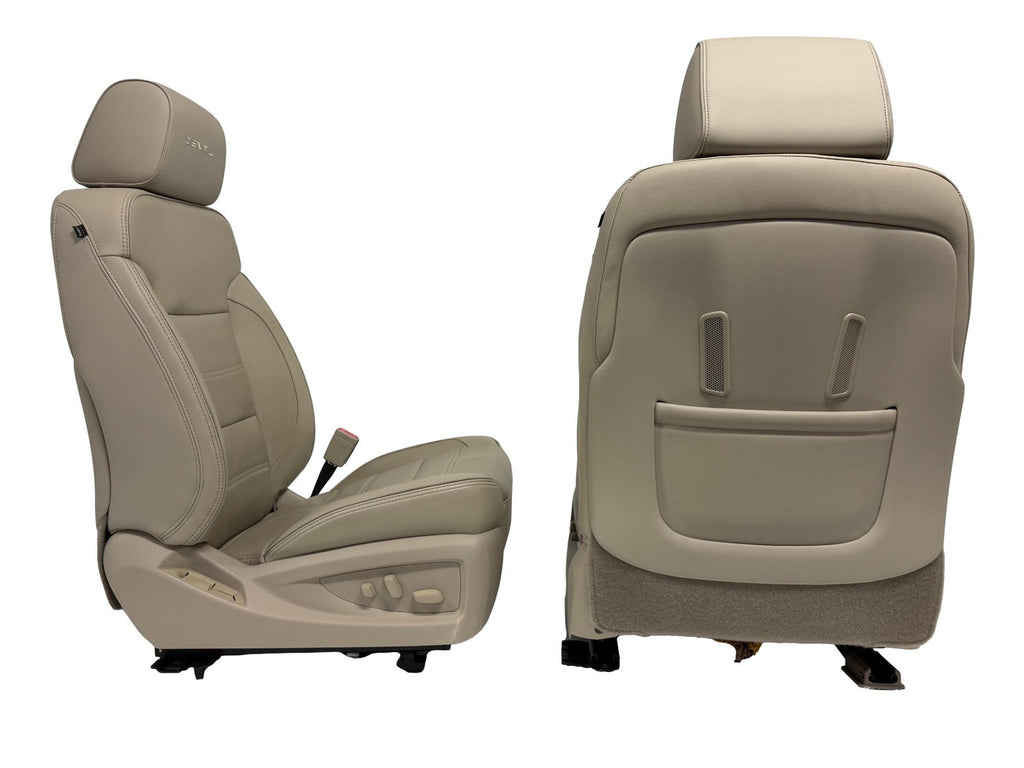 2015 - 2016 GMC Yukon Denali Front Seats, Shale Leather Heated Cooled, Fits OBS