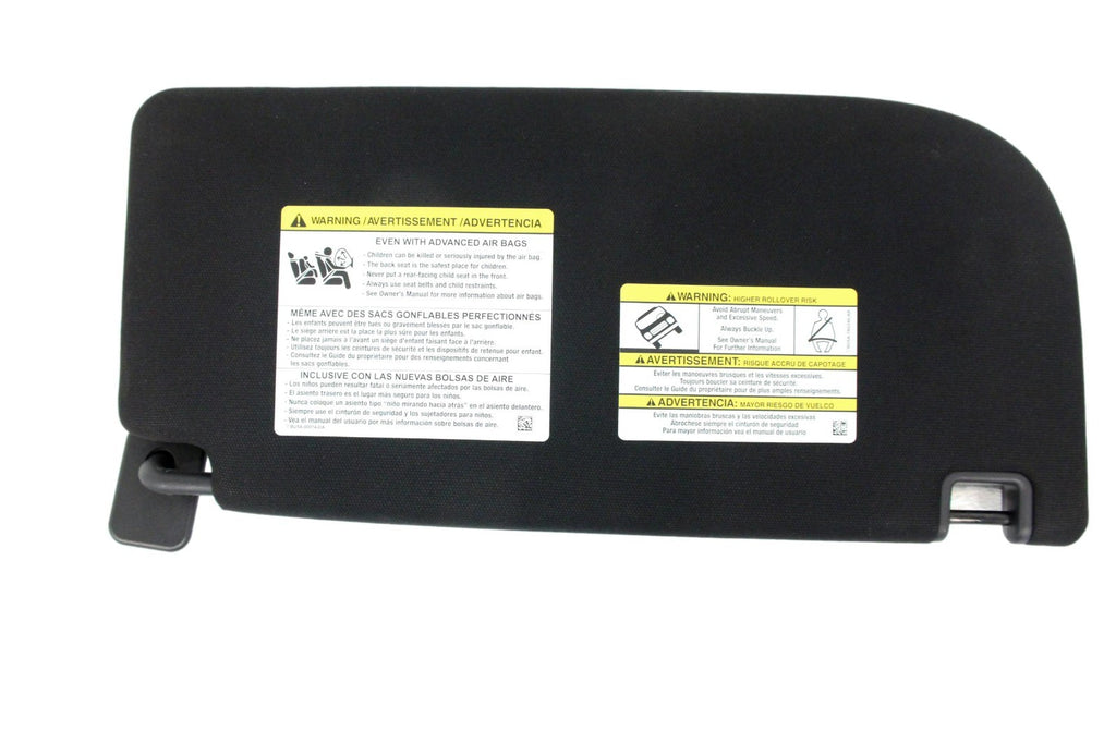 2021 - 2025 Ford F150 OEM Sun Visor Set w/ Mirrors, OEM Black Cloth XL