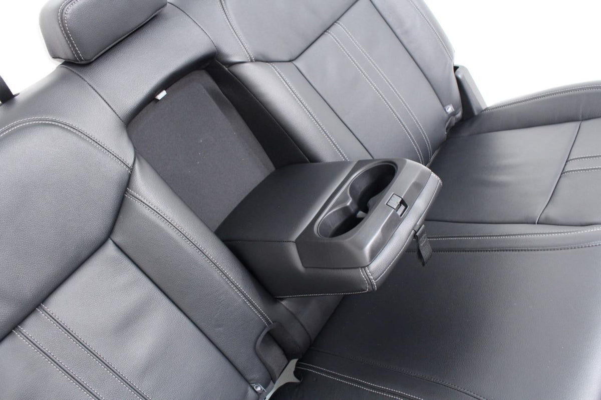 2019 - 2023 Ford Ranger Seat Set, Lariat Heated Black Leather Front & Rear OEM