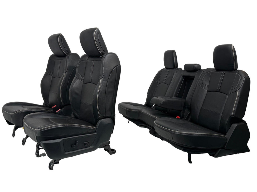 2019 - 2026 Ram 2500 3500 HD Seats Set, Limited Black Leather Crew Cab Heat Cool