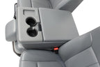 1999 - 2016 Ford Super Duty Front Seats, XLT Steel Gray Vinyl Bench w/ Jumpseat