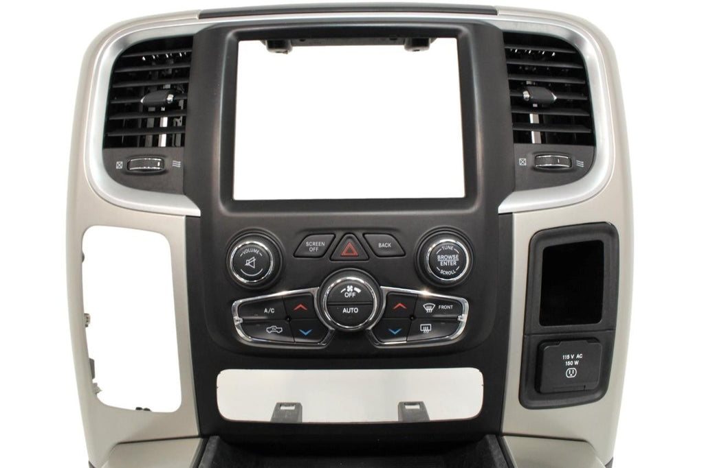 2013 - 2018 Dodge Ram Center Console w/ Radio Bezel, Install Brackets & Bolts