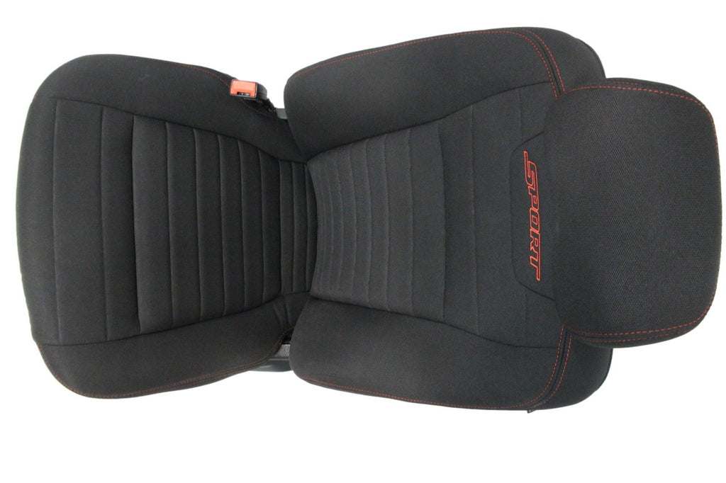 2015 - 2022 Ford F150 Super Duty Seats Set Ext Cab, XLT Sport Black Cloth Power