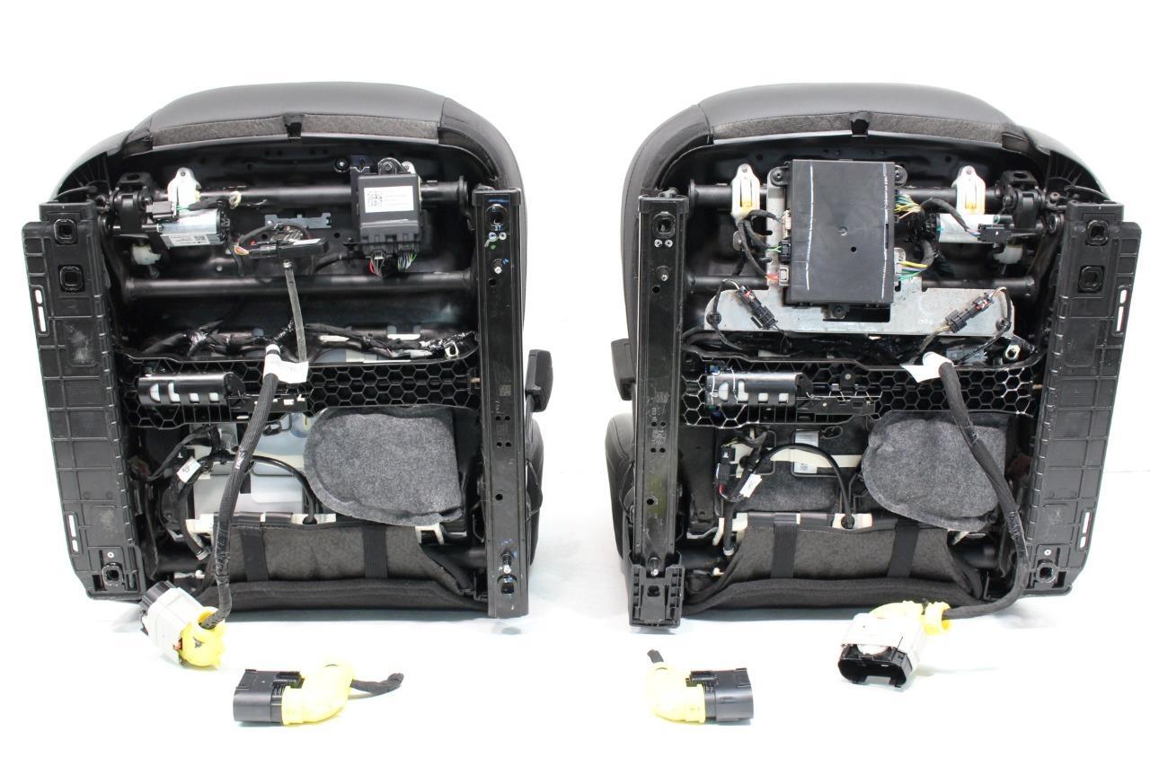 19-22 Silverado Sierra Heated Cooled Black Leather Seats Front & Rear Set OEM