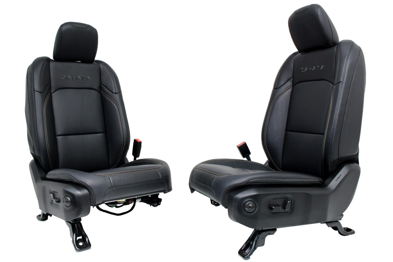18-25 Jeep JT Gladiator JL Wrangler Seats Sahara Black Heated Leather ZERO MILES