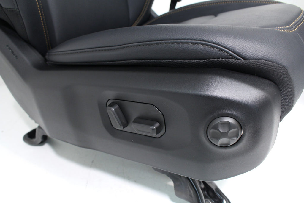 18-25 Jeep Wrangler SAHARA Gladiator JT Heated Power Leather Seats Black NEW OEM