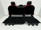 2019-2018 Ram Rear Seats, Crew Cab Rebel Black Red Leather Tread 60/40 w/Armrest
