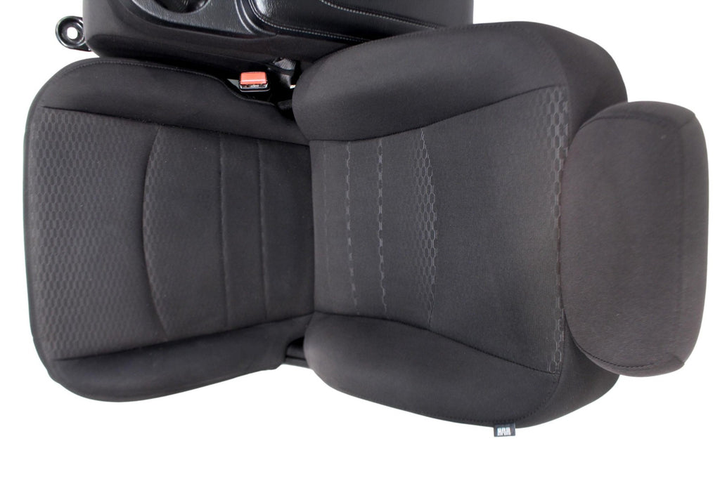 2002 - 2024 OEM Dodge Ram Front Seat, Split Bench, Manual Black Cloth w Jumpseat