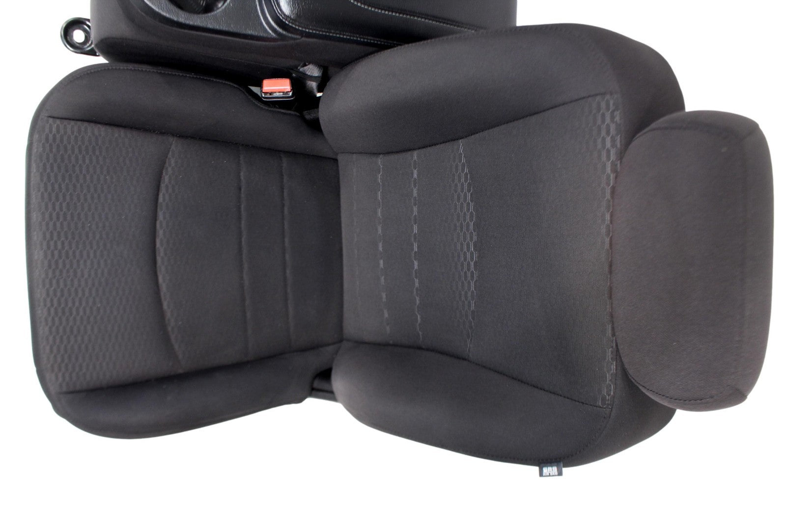 2002 - 2024 OEM Dodge Ram Front Seat, Split Bench, Manual Black Cloth w Jumpseat