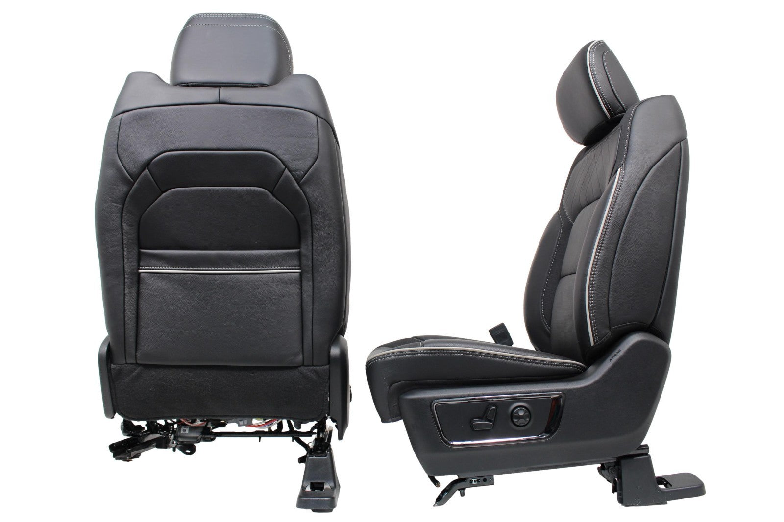 2019 - 2026 Ram 1500 Seats, Crew Cab Set, Limited Black Quilted Leather Massage