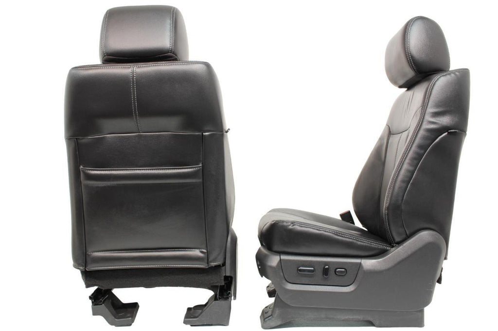 1999 - 2016 Ford Super Duty Front Seats, Lariat Black Leather, Power Heat Cool