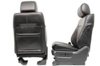 1999 - 2016 Ford Super Duty Front Seats, Lariat Black Leather, Power Heat Cool