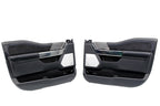 2023-2026 Ford Super Duty Platinum Front Door Panels Set | Black Onyx & Blue OEM