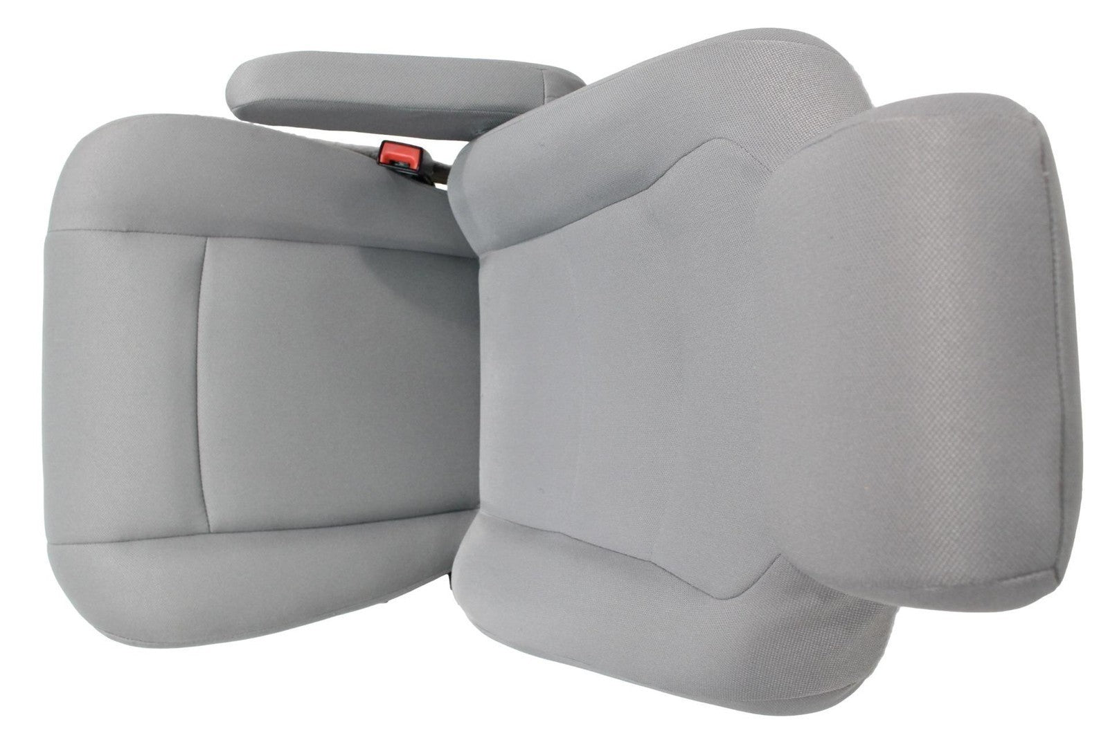Ford Econoline Front Bucket Seats, Gray Cloth w/ Folding Armrests, Fits 1997+