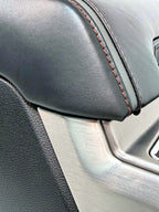15-22 Ford F150 Super Duty Center Console Black Platinum Red Stitch w/o Shifter