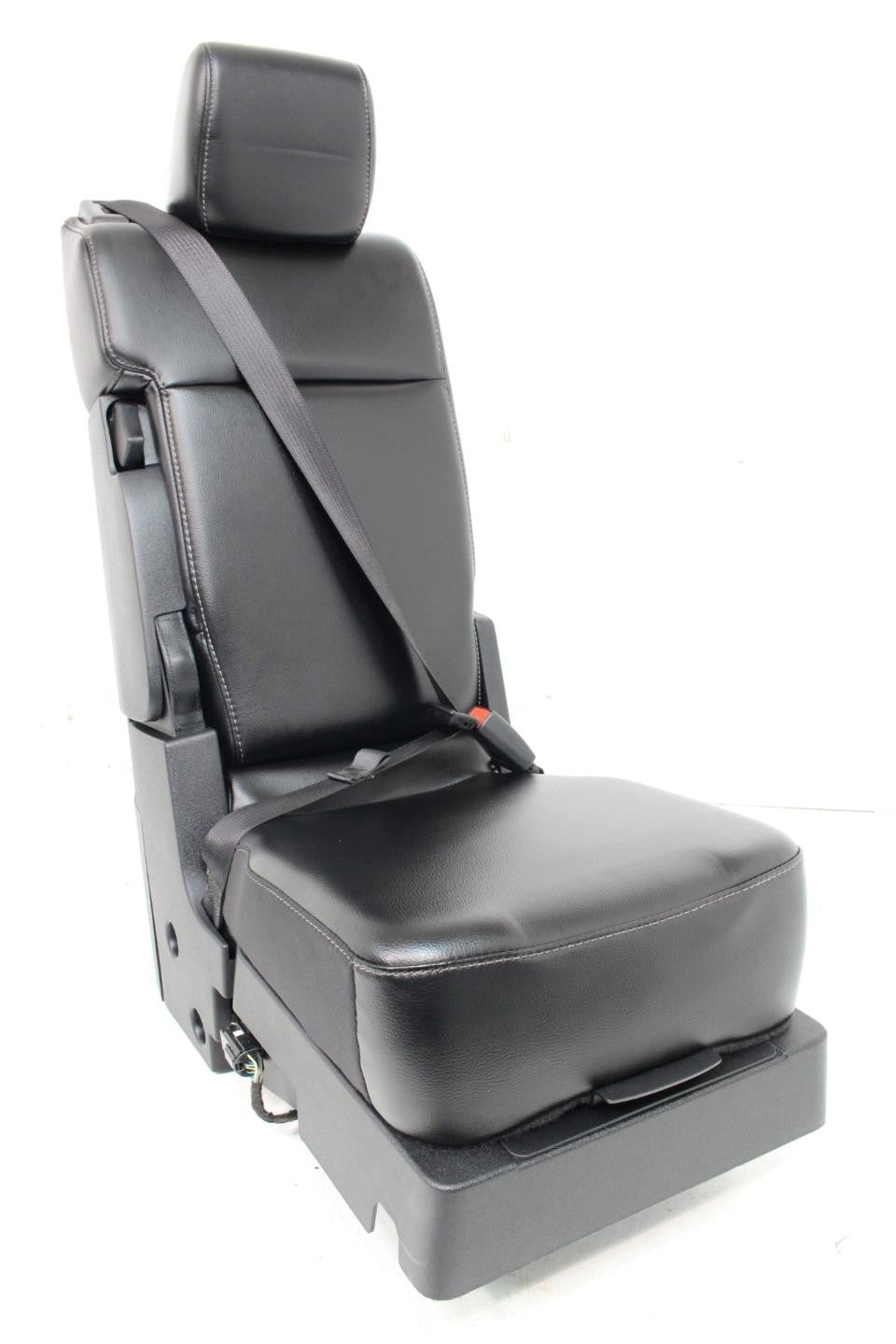 2015 - 2024 Ford F150 F250 Super Duty Jump Seat Center Console Black Leather Kit