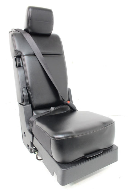 2015 - 2024 Ford F150 F250 Super Duty Jump Seat Center Console Black Leather Kit