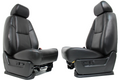 2007 - 2014 Sierra Chevy Silverado Front Seats, LTZ Black Leather Heated Cooled